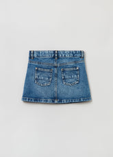 Ovs Housebrand Denim Miniskirt